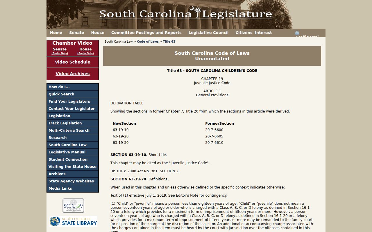 Lee County warrant search access limits, South Carolina juvenile-records law